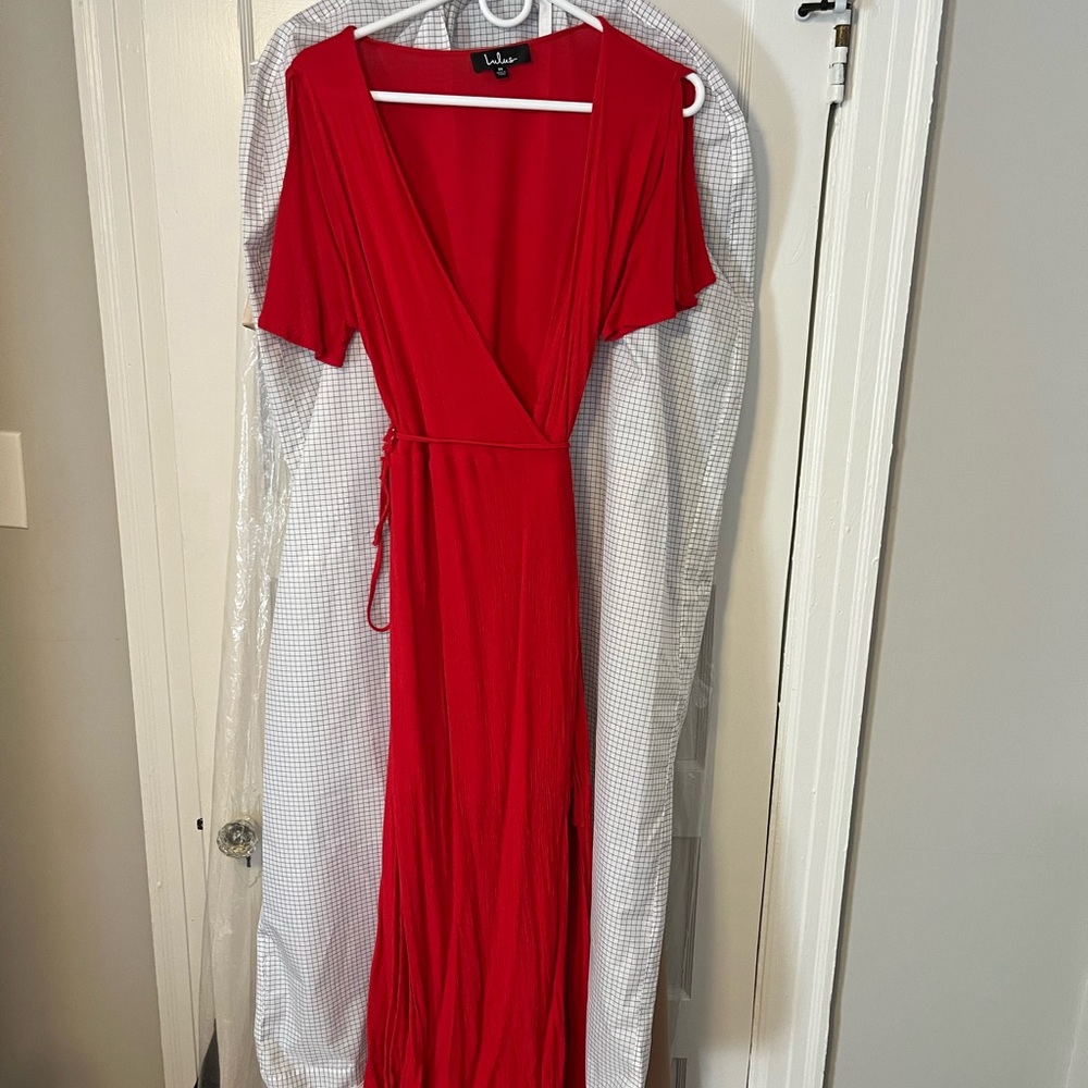Lulus Maxi Wrap Dress